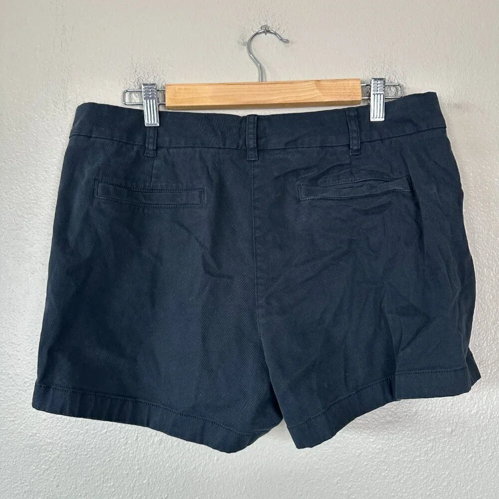 J. Crew Broken In Chino Shorts Black Women's Size 12